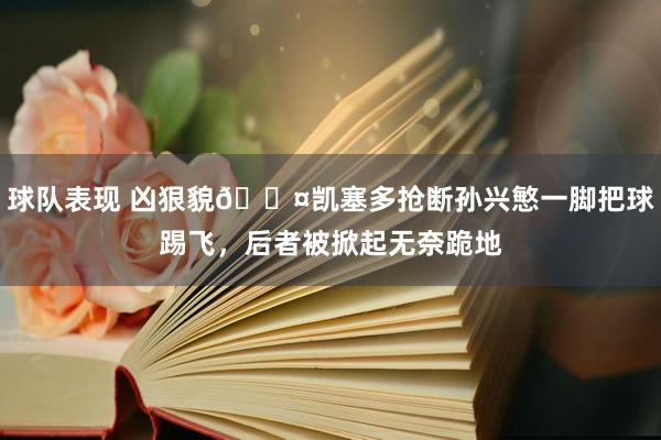 球队表现 凶狠貌😤凯塞多抢断孙兴慜一脚把球踢飞，后者被掀起无奈跪地