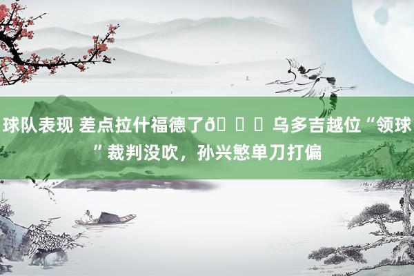 球队表现 差点拉什福德了😅乌多吉越位“领球”裁判没吹，孙兴慜单刀打偏