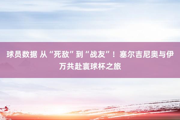 球员数据 从“死敌”到“战友”！塞尔吉尼奥与伊万共赴寰球杯之旅